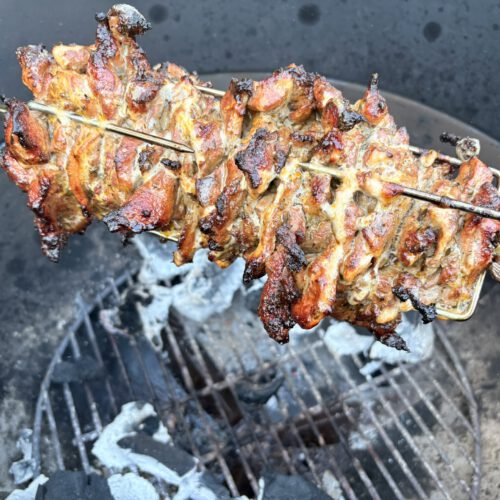 gyros aan het spit
